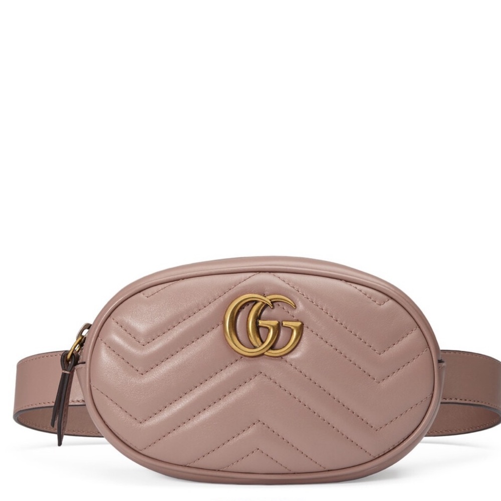 Authentic Gucci GG Marmont Belt Leather Bag